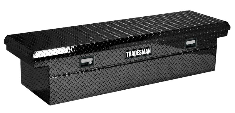 Tradesman Aluminum Economy Cross Bed Low-Profile Truck Tool Box (70in.) - Black 7111001LP