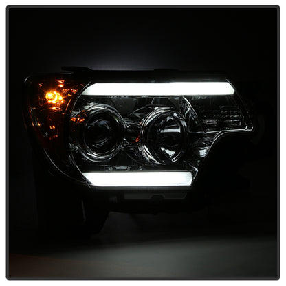 Spyder Toyota Tacoma 12-16 Projector Headlights Light Bar DRL Chrome PRO-YD-TT12-LBDRL-C 5081704 5081704 User 1