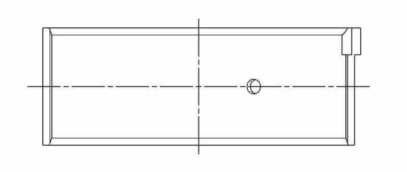 ACL Nissan KA24DE 2389cc Inline 4 (240SX) .025mm Oversized High Performance Rod Bearing Set 4B2746H-.025 4B2746H-.025 Technical Drawing