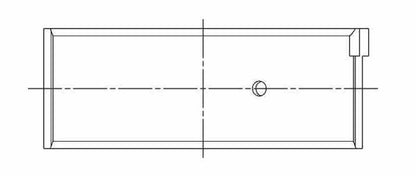 ACL Nissan KA24DE 2389cc Inline 4 (240SX) .025mm Oversized High Performance Rod Bearing Set 4B2746H-.025 4B2746H-.025 Technical Drawing