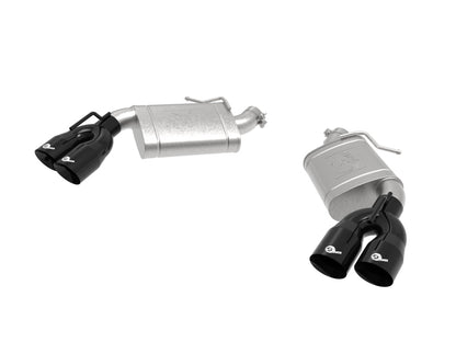 aFe POWER MACH Force-Xp 3in Axle-Back Exhaust 16-20 Chevrolet Camaro SS V8 6.2L w/Mufflers - Black 49-44119-B 49-44119-B Photo - Primary