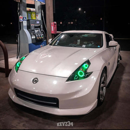 ORACLE Lighting Oracle Nissan 370 Z 09-20 LED Dual Halo Kit - Red 2380-003 2380-003 Photo - Mounted