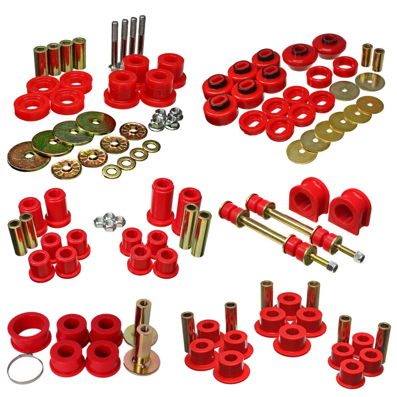 Energy Suspension ES Hyper-Flex Sets - Red Suspension Bushing Kits main image