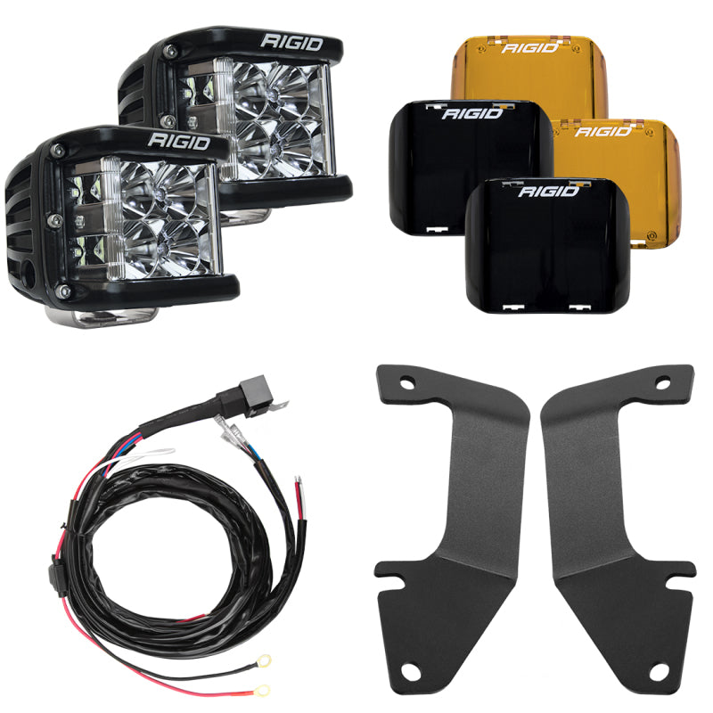 Rigid Industries 2014-2022 Toyota Tundra A-Pillar Light Kit (Includes D-SS Flood) 46705 46705 Photo - Primary
