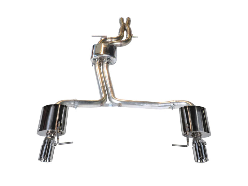 AWE Tuning Audi C7 A6 3.0T Touring Edition Exhaust - Dual Outlet Chrome Silver Tips 3015-32048 3015-32048 Photo - Primary