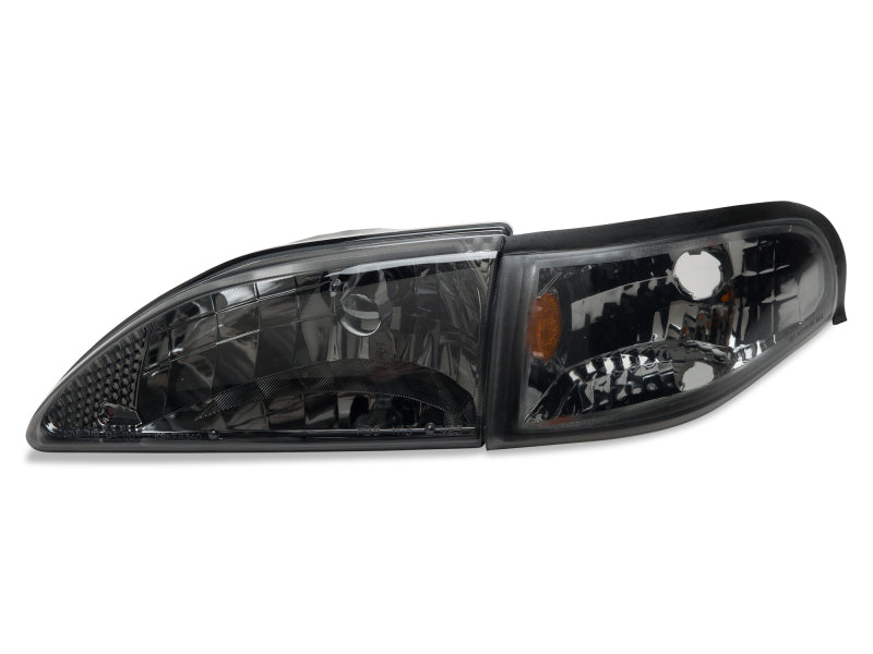 Raxiom 94-98 Mustang Axial Series Cobra Style Headlights- Black Housing (Clear Lens) 49050 49050 Photo - Close Up