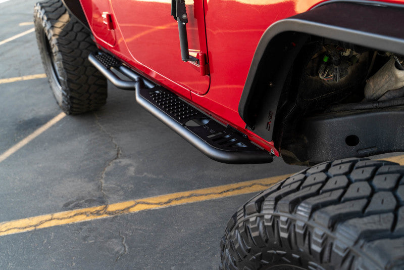 DV8 Offroad 07-18 Jeep Wrangler JK (4 Door Only) OE Plus Side Steps SRJK-08 SRJK-08 Photo - Unmounted