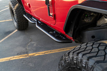 DV8 Offroad 07-18 Jeep Wrangler JK (4 Door Only) OE Plus Side Steps SRJK-08 SRJK-08 Photo - Unmounted