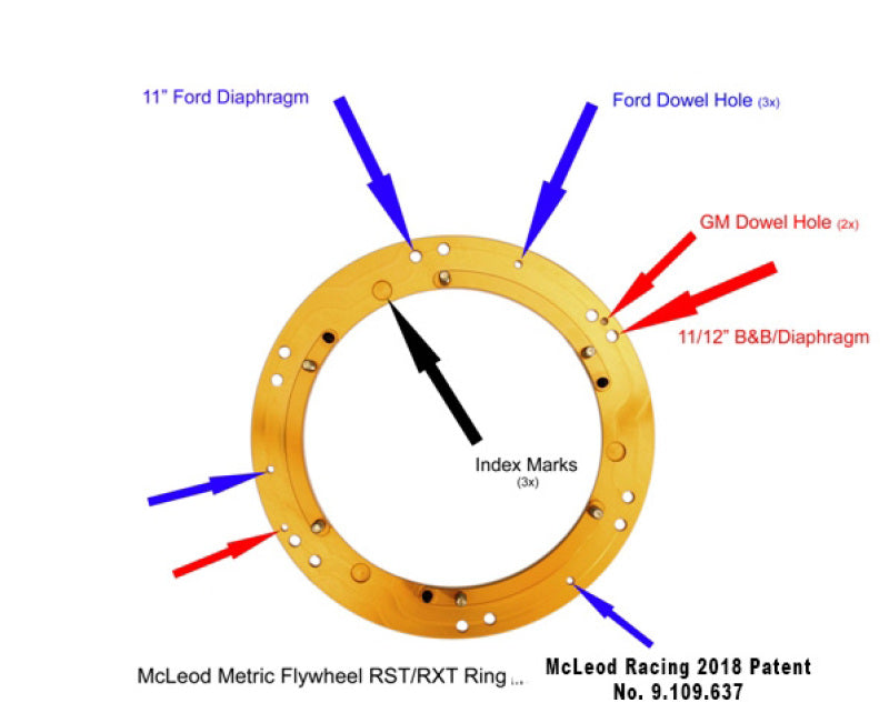 McLeod RST Clutch Mustang 1-1/16 X 10 Spline With Cable Linkage 6912-03C 6912-03C Technical Drawing