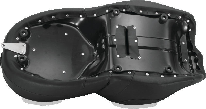 Mustang Motorcycle Mustang 15-21 Harley Freewheeler Std Touring Deluxe 1PC Seat w/Driver and Passenger Backrest - Black 79595 79595 User 1