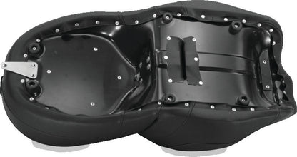 Mustang Motorcycle Mustang 15-21 Harley Freewheeler Std Touring Deluxe 1PC Seat w/Driver and Passenger Backrest - Black 79595 79595 User 1