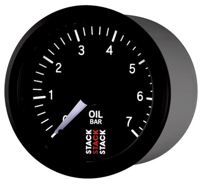 Autometer Stack 52mm 0-7 Bar M10 Male Pro Stepper Motor Oil Pressure Gauge - Black ST3301 ST3301 User 3