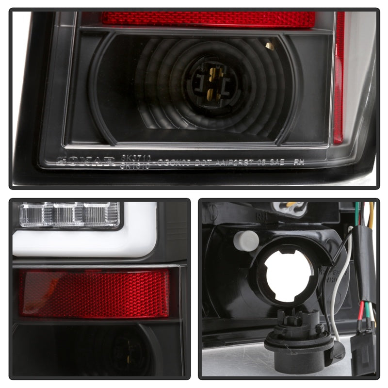 Spyder Jeep Grand Cherokee 05-06 Version 2 Light Bar LED Tail Lights - Black 5085788 5085788 Photo - Unmounted