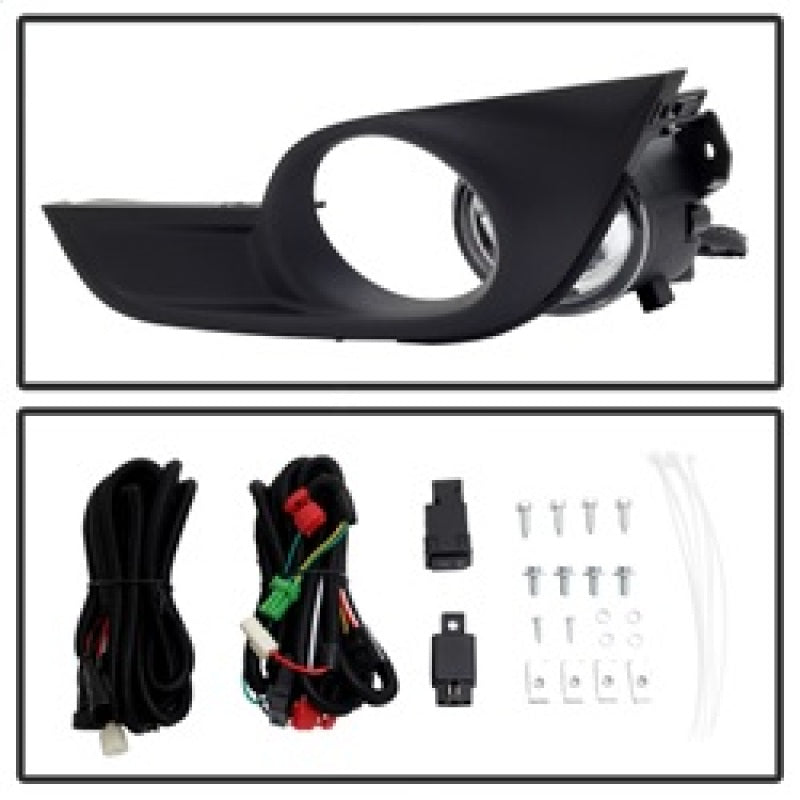 Spyder Nissan Altima 2013-2015 Sedan Daytime DRL LED Running Fog Lights w/Switch Clear FL-DRL-NA13-C 9031649 9031649 Photo - Unmounted