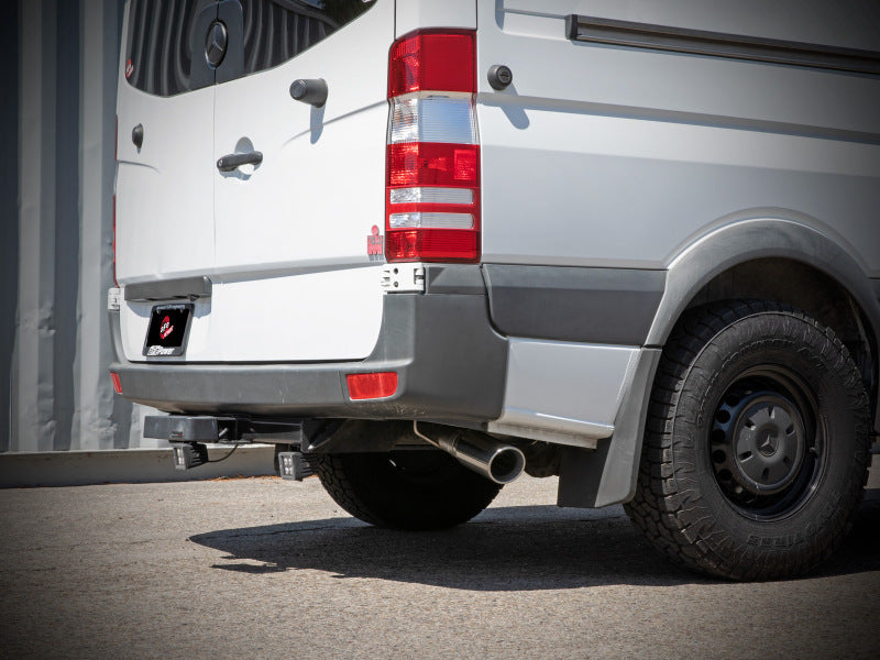aFe Vulcan Series 3in 304SS DPF-Back Exhaust w/ Polished Tip 14-18 Mercedes-Benz Sprinter 2500 49-36502-P 49-36502-P Photo - Mounted