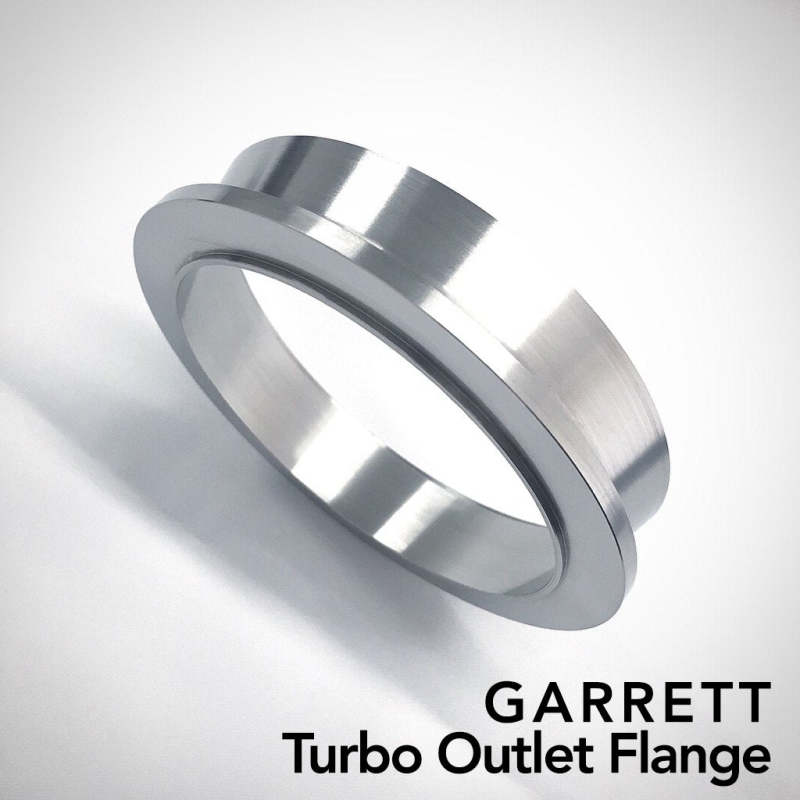 Ticon Industries Garrett G42 G Series Titanium Turbine Outlet Flange - 4 Bolt Inlet 103-11717-2000