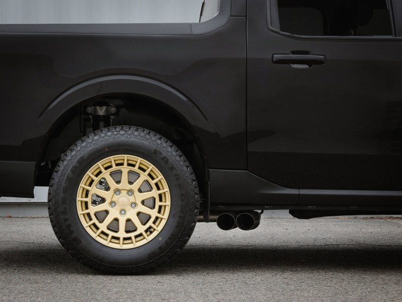 aFe Rebel Series 2.5in 409 SS Cat-Back Exhaust w/ Black Tip 2022 Ford Maverick 49-33144-B 49-33144-B Photo - Mounted