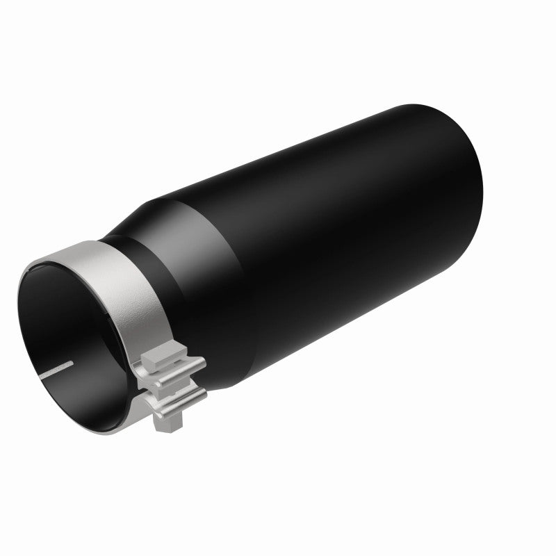 Magnaflow Tip Stainless Black Coated Single Wall Round Single Outlet 5in Dia 4in Inlet 13in L 35238 35238 360 Degree Image Set
