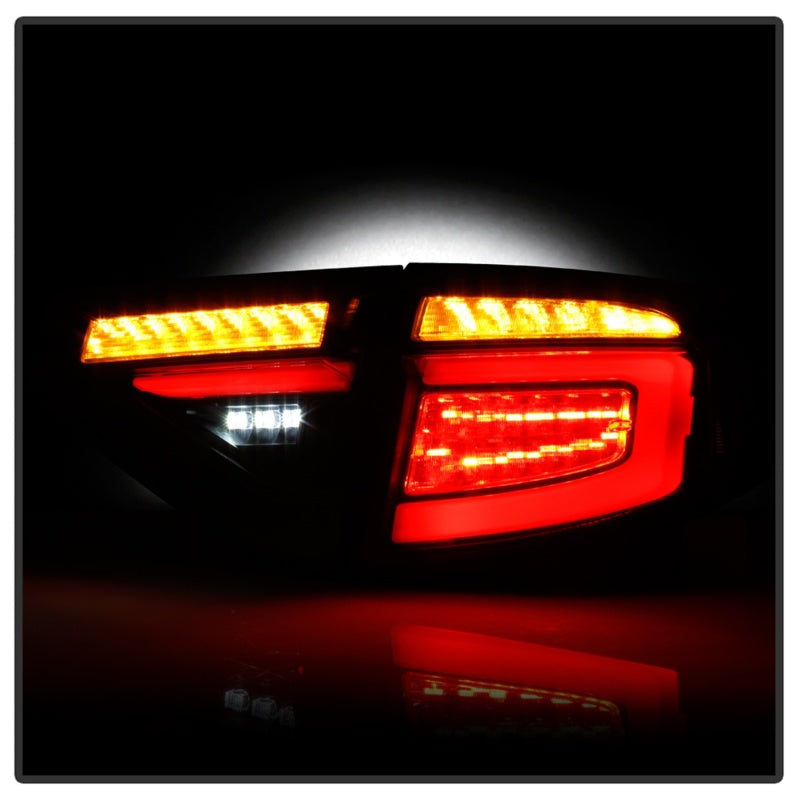 Spyder 08-14 Subara Impreza WRX Hatchback LED Tail Lights Seq Signal Black ALT-YD-SI085D-SEQ-BK 5086730 5086730 Photo - Unmounted