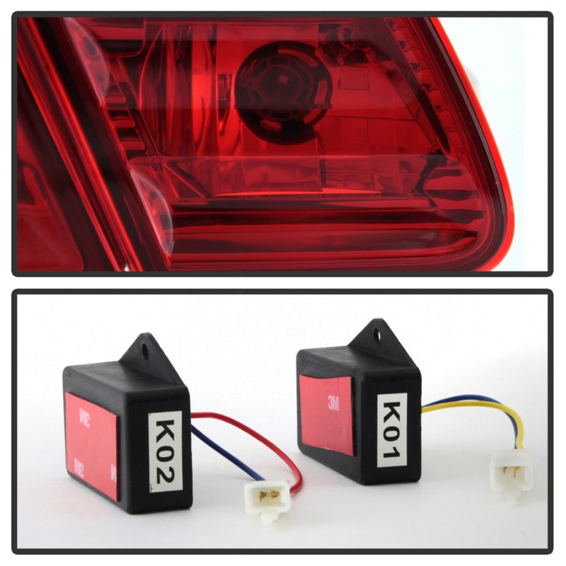 SPYDER Xtune Mercedes Benz W210 E-Class 96-02 LED Tail Lights Red Clear ALT-CL-MBW210-LED-RC 5020642 5020642 Photo - Unmounted