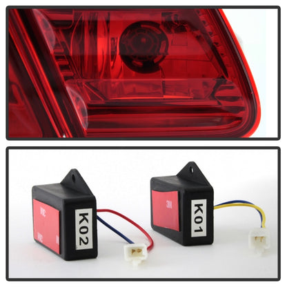 SPYDER Xtune Mercedes Benz W210 E-Class 96-02 LED Tail Lights Red Clear ALT-CL-MBW210-LED-RC 5020642 5020642 Photo - Unmounted