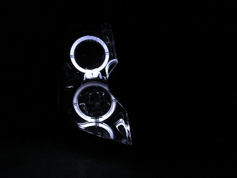Anzo 2003-2007 Cadillac Cts Projector Headlights w/ Halo Chrome 121416 Photo - Mounted