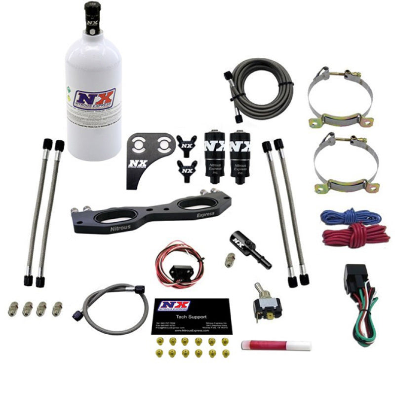 Nitrous Express Polaris RZR 1000cc Nitrous Plate Kit w/2.5lb Bottle 67002-2.5P 67002-2.5P Photo - Primary