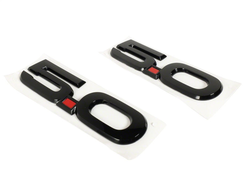 Ford Performance Parts 15-17 Ford Mustang 5.0L Fender Emblem Black M-1447-M50AB Photo - Unmounted