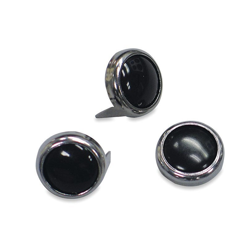 Mustang Motorcycle Pearl Black Studs 10Pk 78089