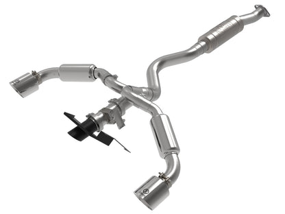 aFe 23-24 Toyota GR Corolla L3 1.6L (t) Gemini XV 3in to 2-1/2in Cat Back Exhaust w/ Polished Tips 49-36067-P 49-36067-P Photo - Primary