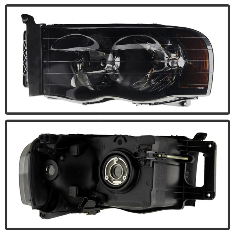 SPYDER Xtune Dodge Ram 1500 02-05 Amber Crystal Headlights HD-JH-DR02-AM-BSM 9030352 9030352 Photo - Unmounted