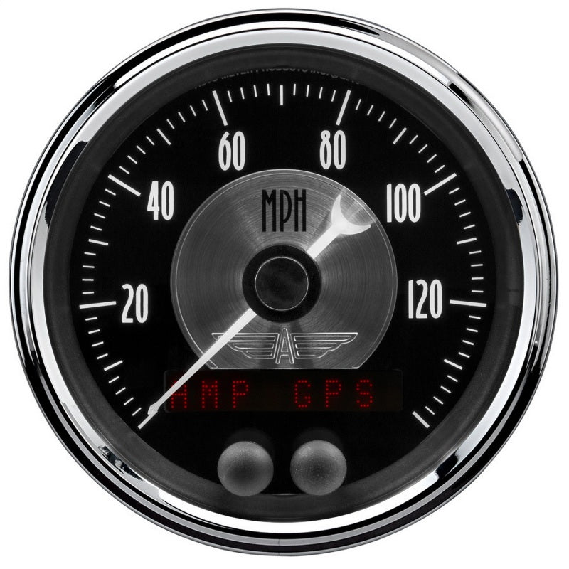 Autometer Prestige Series Black 3-3/8in Electrical 140mph 2080 2080 Photo - Primary