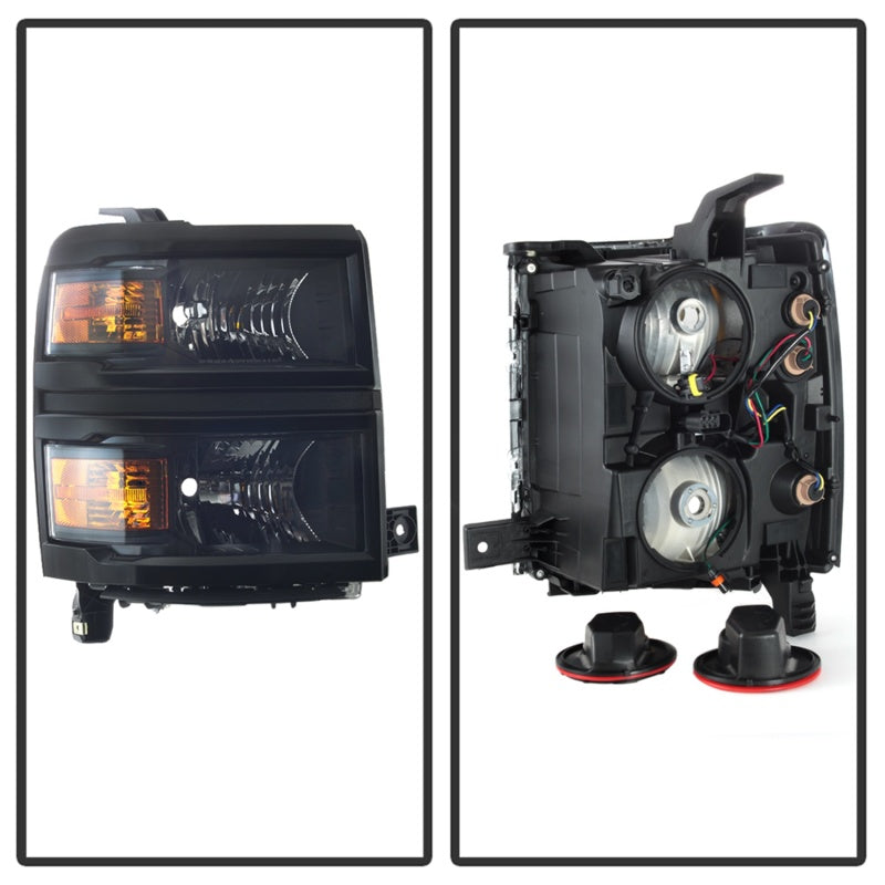 SPYDER Chevrolet Silverado 1500 14-15 (Non-HD) OEM Style Headlights - Black HD-JH-CS14-AM-BK 9040085 9040085 Photo - Unmounted
