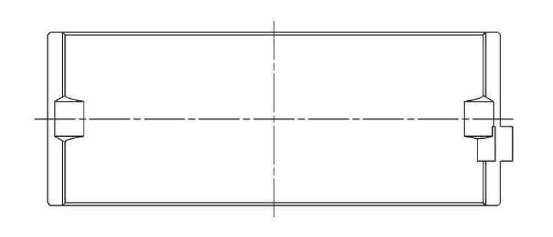 ACL Race Series Main Bearings Toyota 4AGE/4AGE Size: .025 5M1695H-.025 Technical Drawing