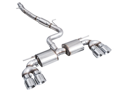 AWE Tuning AWE MK8 Volkswagen Golf R 3in Touring Edition Quad Exhaust - Chrome Silver Tips 3015-42658 3015-42658 Photo - out of package