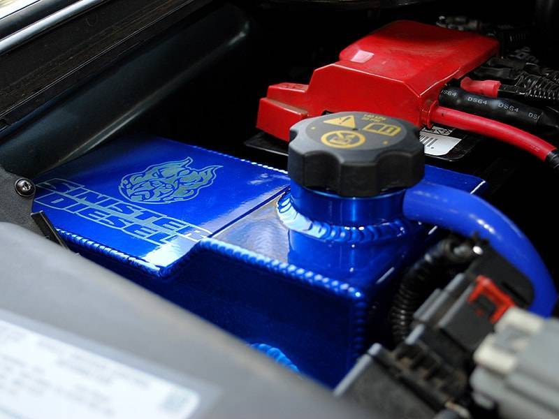Sinister Diesel 2013-2015 GM Duramax 6.6L LML Degas Bottle - Blue SD-DEGAS-LML-13 SD-DEGAS-LML-13 Photo - Primary