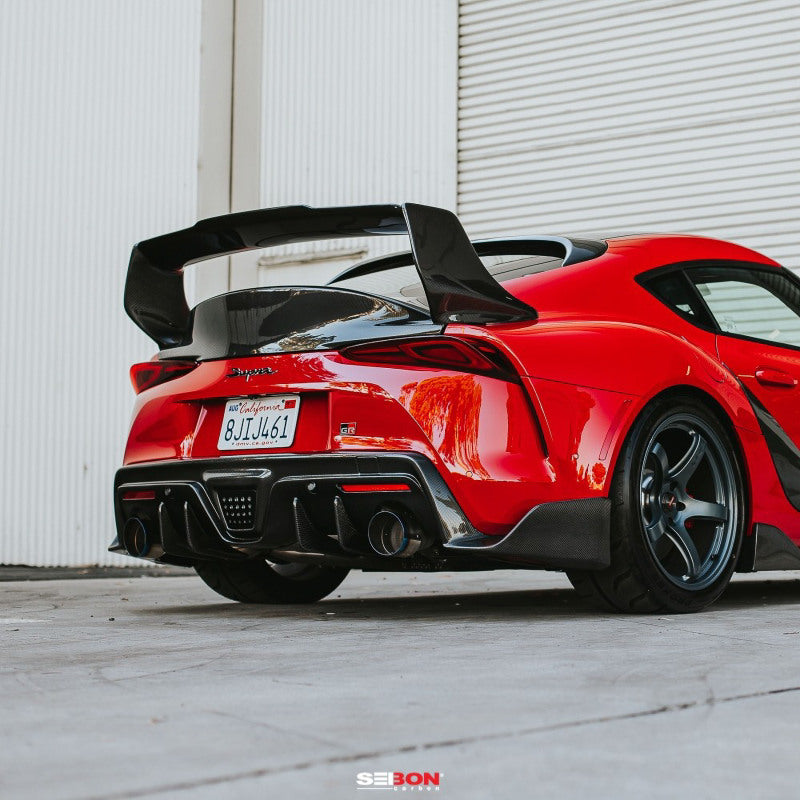 Seibon Carbon Fiber Rear Spoiler For 2020-2023 Toyota Supra RS20TYSUP-TD User 1