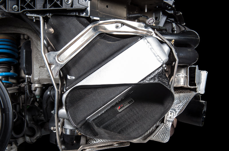 AWE Tuning Porsche 991 (991.2) Turbo/Turbo S Performance Intercooler Kit 4510-11050 4510-11050 Photo - Mounted