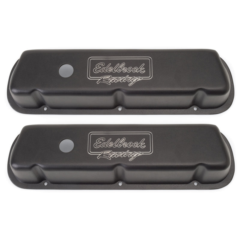 Edelbrock Valve Cover Victor Series Ford 289-302-351W CI V8 Low Black 41253 41253 Photo - Primary