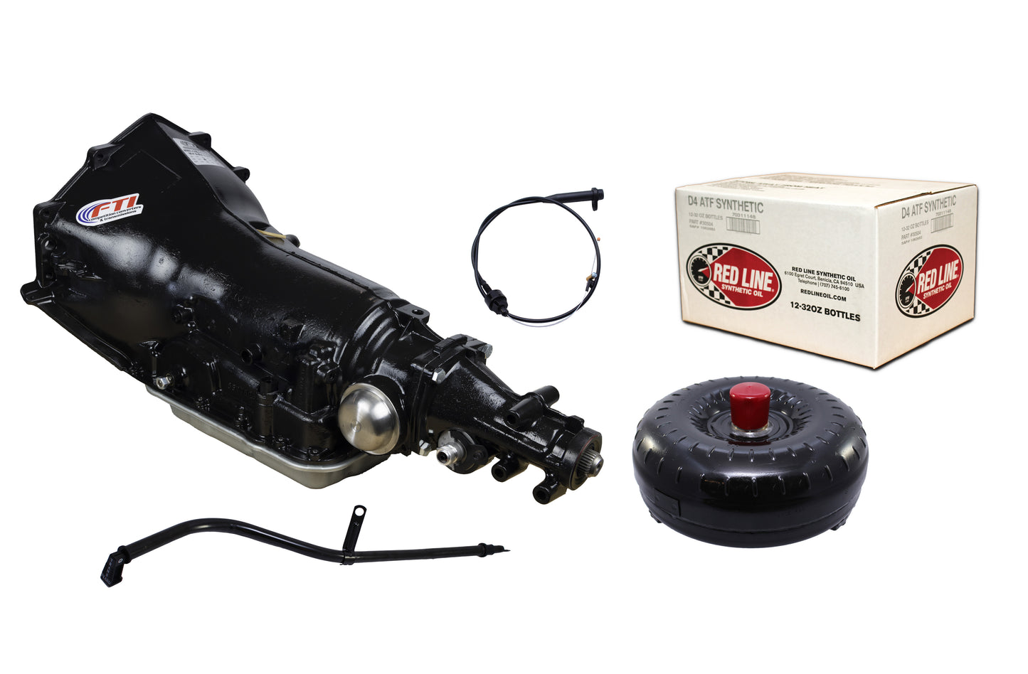 FTI Performance FTI 700R4 Transmission Kit - Level 2 - 450HP - Chevy Bell - Edelbrock Adapter SB2400LT30 Converter FTK7R4-2E