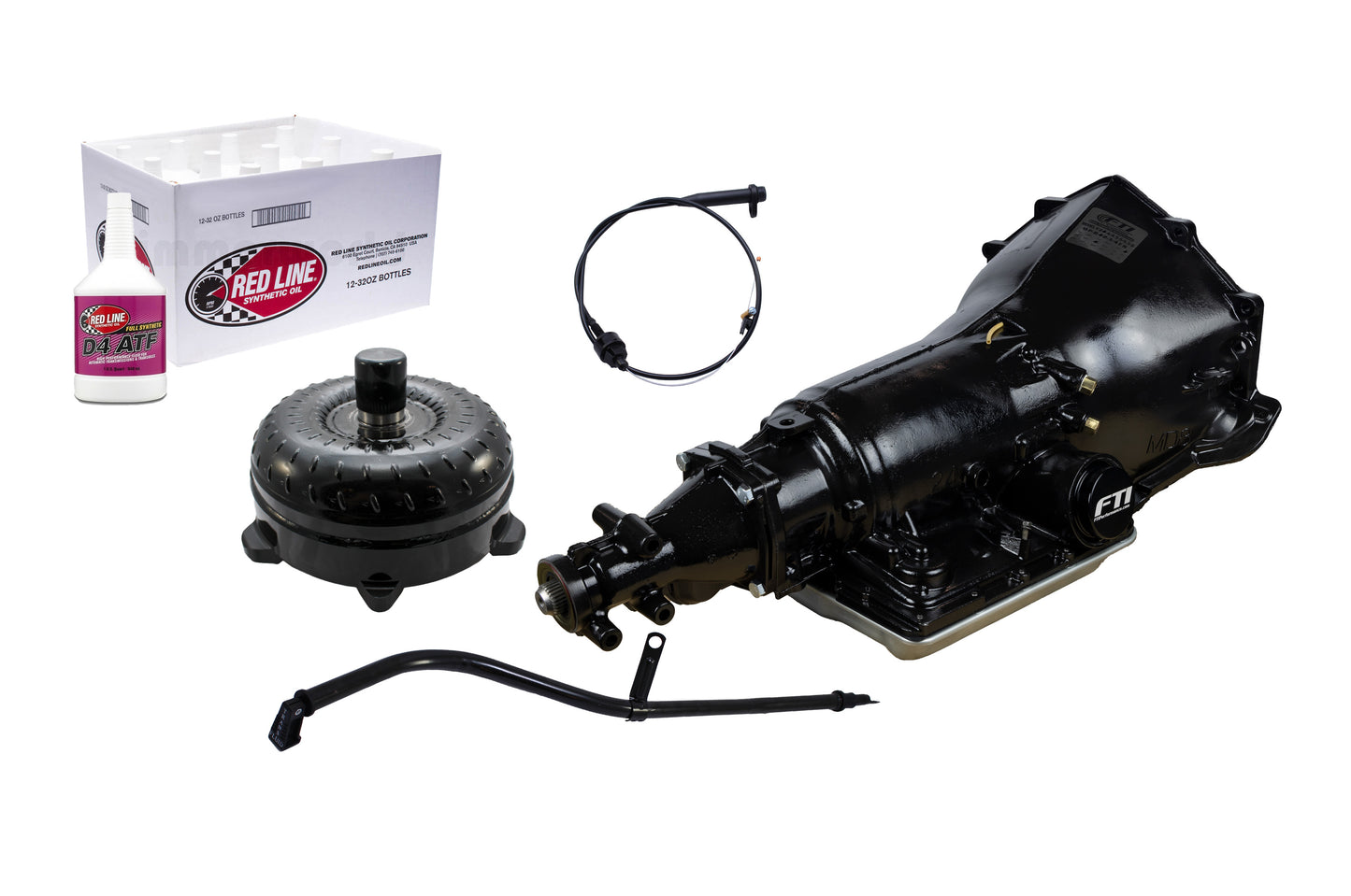 FTI Performance FTI 700R4 Transmission Kit - Level 3 - 600HP - Chevy Bell - Edelbrock Adapter SRLT3380 Converter FTK7R4-3E1