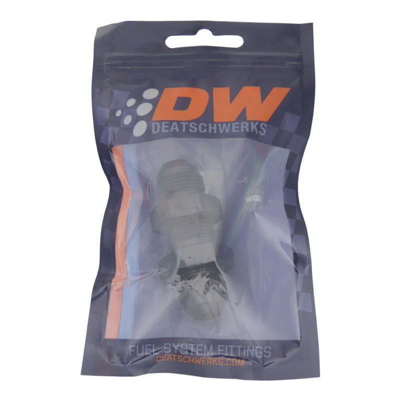 DeatschWerks 8AN Male Flare to 8AN Male Flare Bulkhead Adapter (Incl Nut) - Anodized Matte Black 6-02-0709-B 6-02-0709-B Photo - lifestyle view