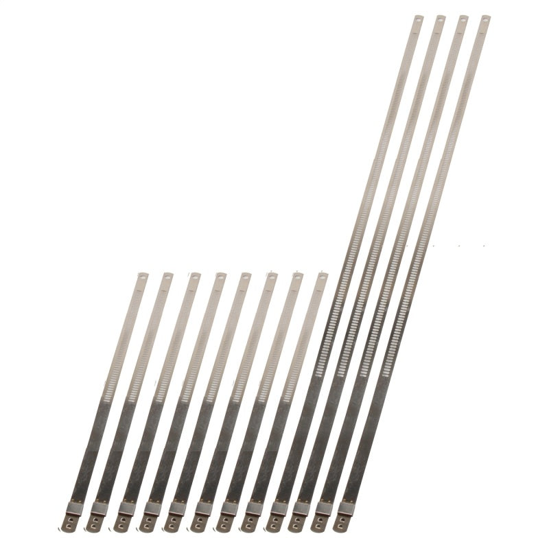 DEI Stainless Steel Positive Locking Tie Eight 1/4in (7mm) x 9in and Four 7mm x 20in 10216 10216 Photo - Primary