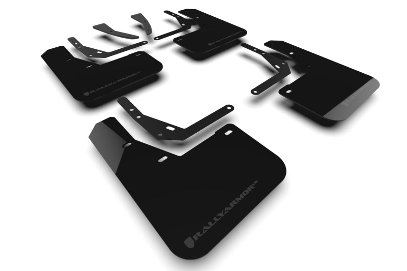 Rally Armor 2024 Hyundai Kona EV Black UR Mud Flap w/ Grey Logo MF113-UR-BLK-GRY MF113-UR-BLK-GRY Photo - Primary