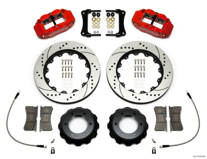 Wilwood Forged Narrow Superlite 6R Big Brake Front Brake Kit (Hat) 140-14578-DR Photo - Primary