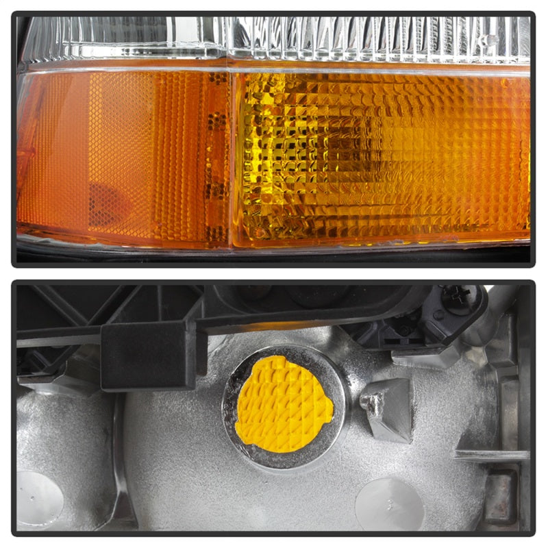 SPYDER xTune 98-01 GMC Jimmy S15 (w/Fog Lights) OEM Headlights w/Amber Bumper - Chrm (HD-JH-GS1598-OE-C) 9042690 9042690 Photo - Unmounted