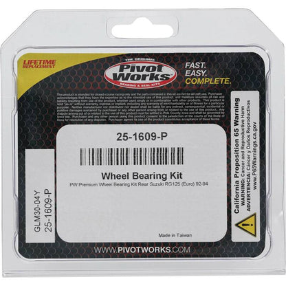 Pivot Works Suzuki Wheel Bearing Kit Premium Bearings 25-1609-P 25-1609-P Photo - Primary