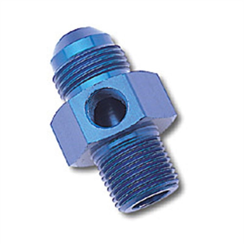Russell -6 AN Flare To 3/8 Inch Pipe Pressure Adapter (Blue Finish) 670060 Photo - Primary