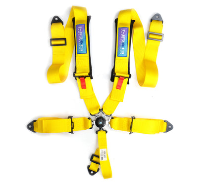 NRG 5PT 3in. Seat Belt Harness / Cam Lock - Yellow SBH-B6PCYL SBH-B6PCYL Photo - Primary