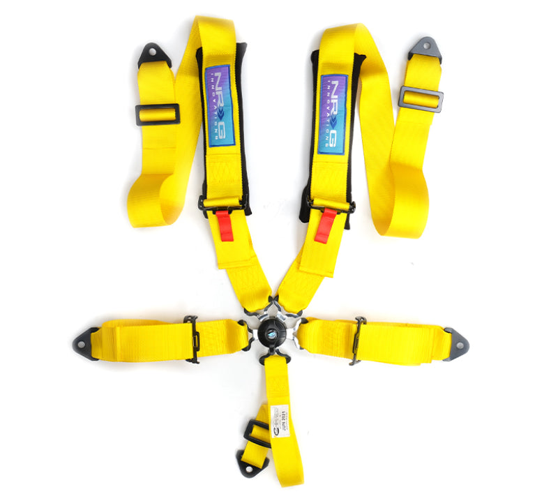 NRG 5PT 3in. Seat Belt Harness / Cam Lock - Yellow SBH-B6PCYL SBH-B6PCYL Photo - Primary